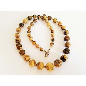 Tumbled Bead Chain Necklace 1