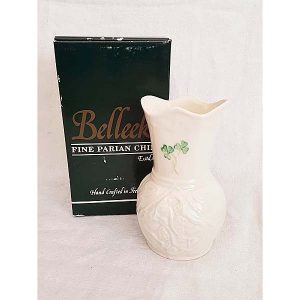 Belleek Clover Leaf Vase 5