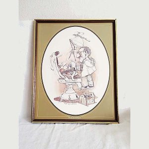 Gary Patterson The Dentist Framed Sketch Wall Art Print 1