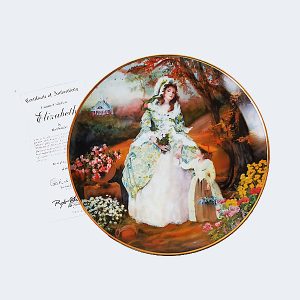 Elizabeth Painted Art Plate 1