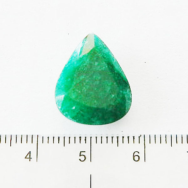 Teardrop 11.35 Carat Natural Emerald Stone 3