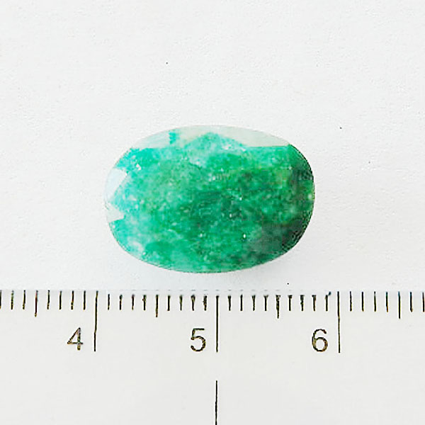 Oval 15 Carat Natural Emerald Stone 2