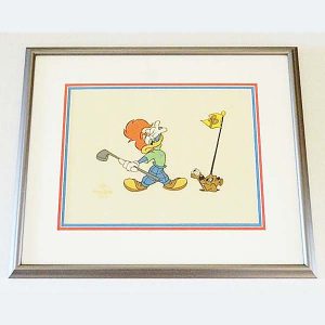 Hole In One Woody Woodpecker Sericel Wall Picture 1