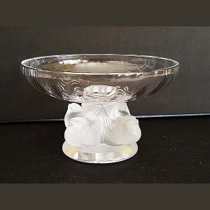 Lalique Dove Candy Dish Bowl 1