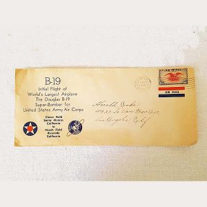 B-19 WWII US Army Air Corps Envelope 1