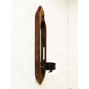 Textile Loom Shuttle Wall Candle 2