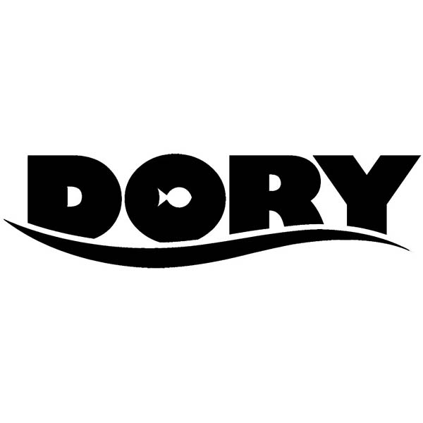 Dory Text Name Decal