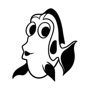 Dory Face Image Decal