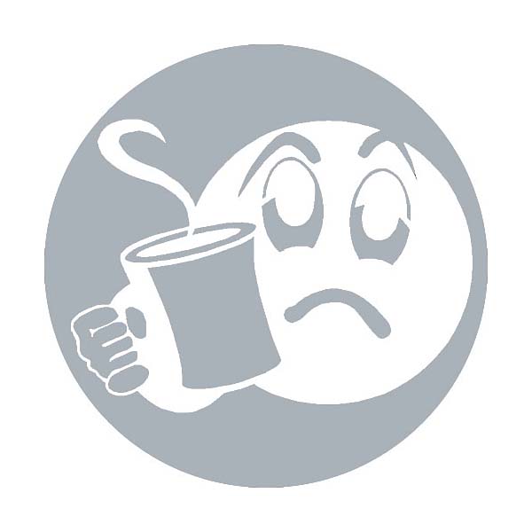 First Morning Cup Coffee Emoticon Decal 1