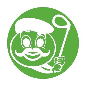Golfer Emoticon Decal 1