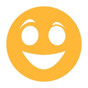 Joy Smiley Emoticon Decal