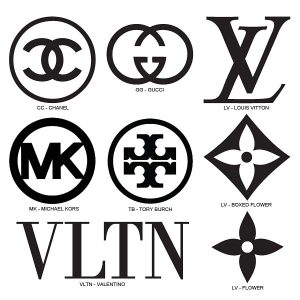 Designer Name Logo Decals