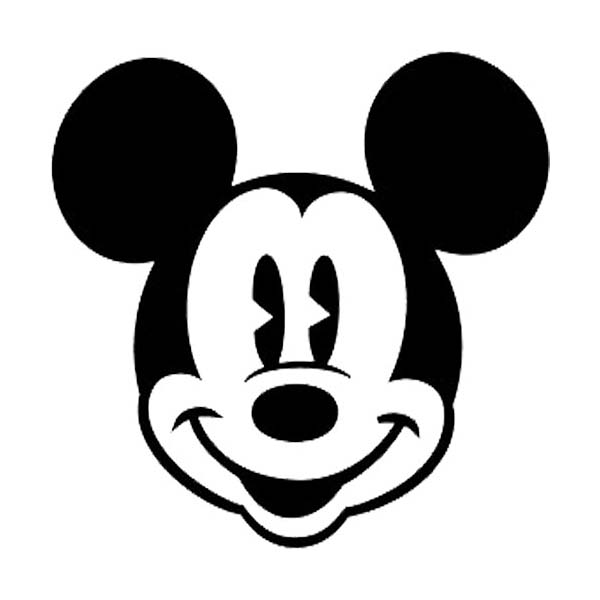 Mickey Mouse Face Decal 1