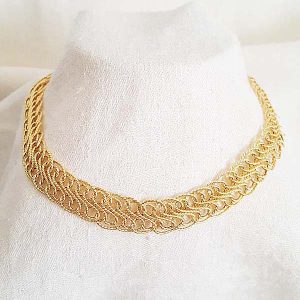 14kt Gold Flat Fancy S Link Chain