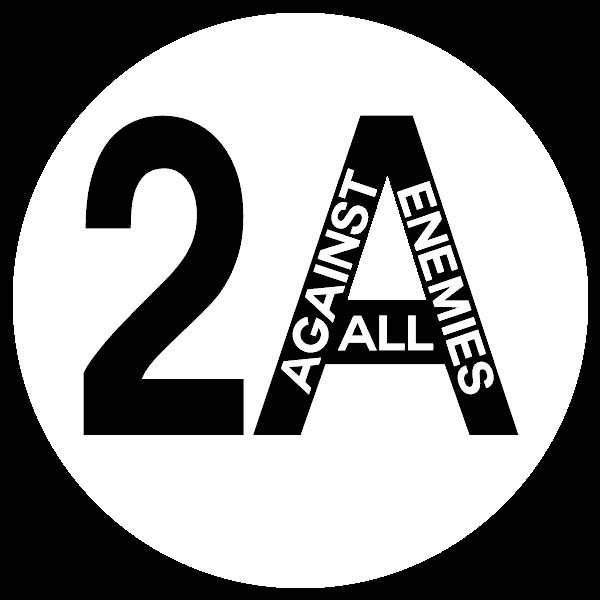 2A Second Amendment Against All Enemies Decal on back wonb